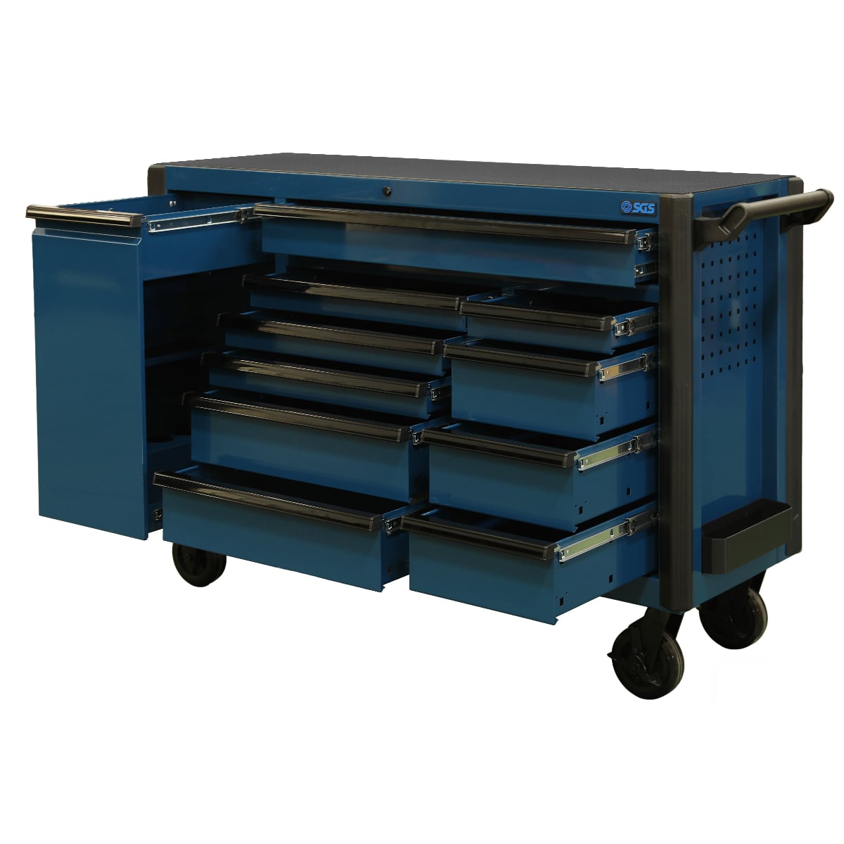 SGS 59in Roller Cabinet- 11 Drawers-Blue